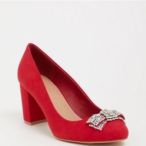 Torrid Rhinestone Bow Heels